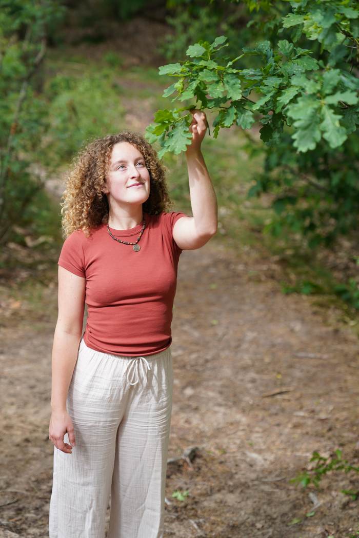 Femke in de natuur